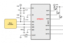 HTR3239 8x8/7x9 陣列 LED 驅(qū)動(dòng)器